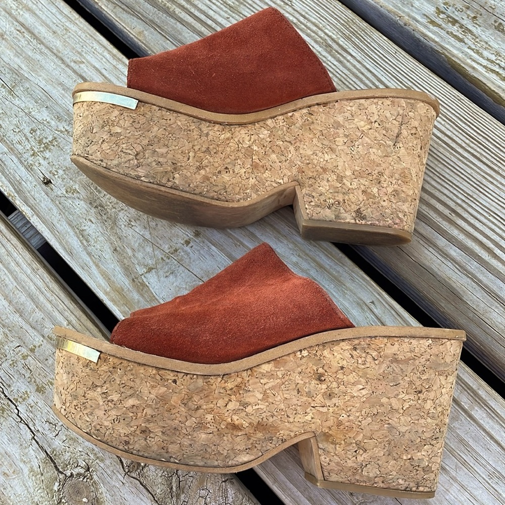 Zara woman wedges platfors size 37 - Picture 6 of 8
